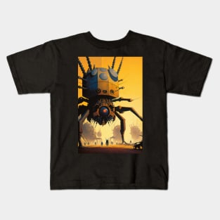 Giant Robotic Spiders Attack! Kids T-Shirt